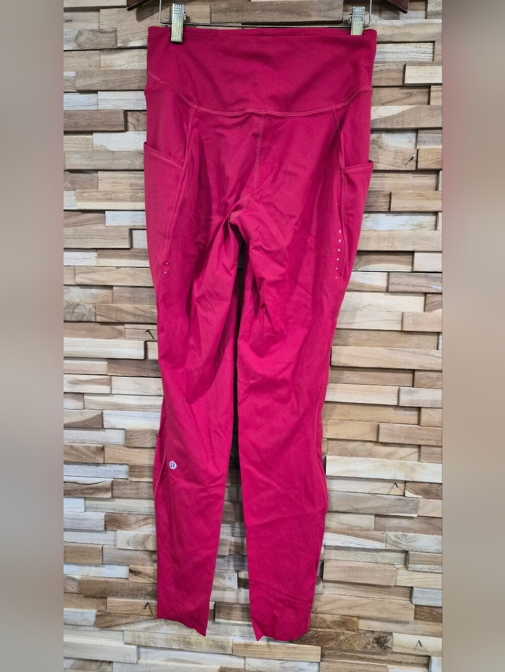 Lululemon Women's Red Athletic Leggings - Size 8 - Picture 4 of 5